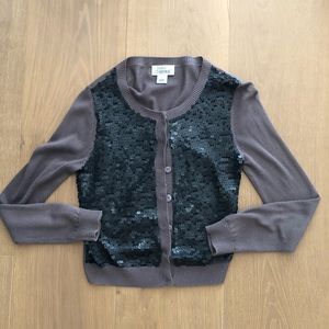 Jamie kreitman brown/gray cardigan sweater